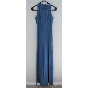 ALEXIS Kalvina Jumpsuit Women's Size XS Blue Python Sleeveless One-Piece NWT